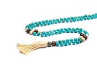 Halskette Antracite Mala Tibetani 108 Grani in Halbedelsteine MT08 GANGE